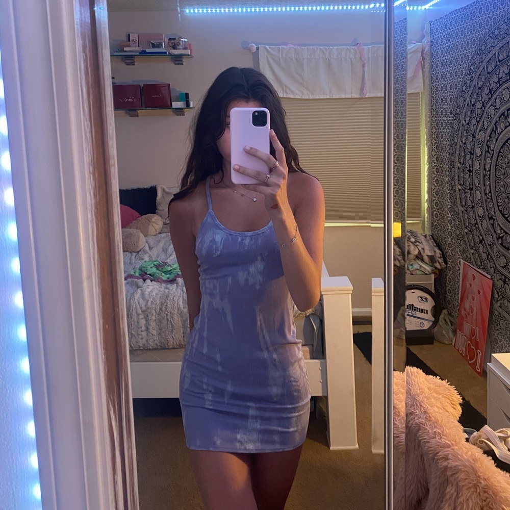 Purple Bleached Dress